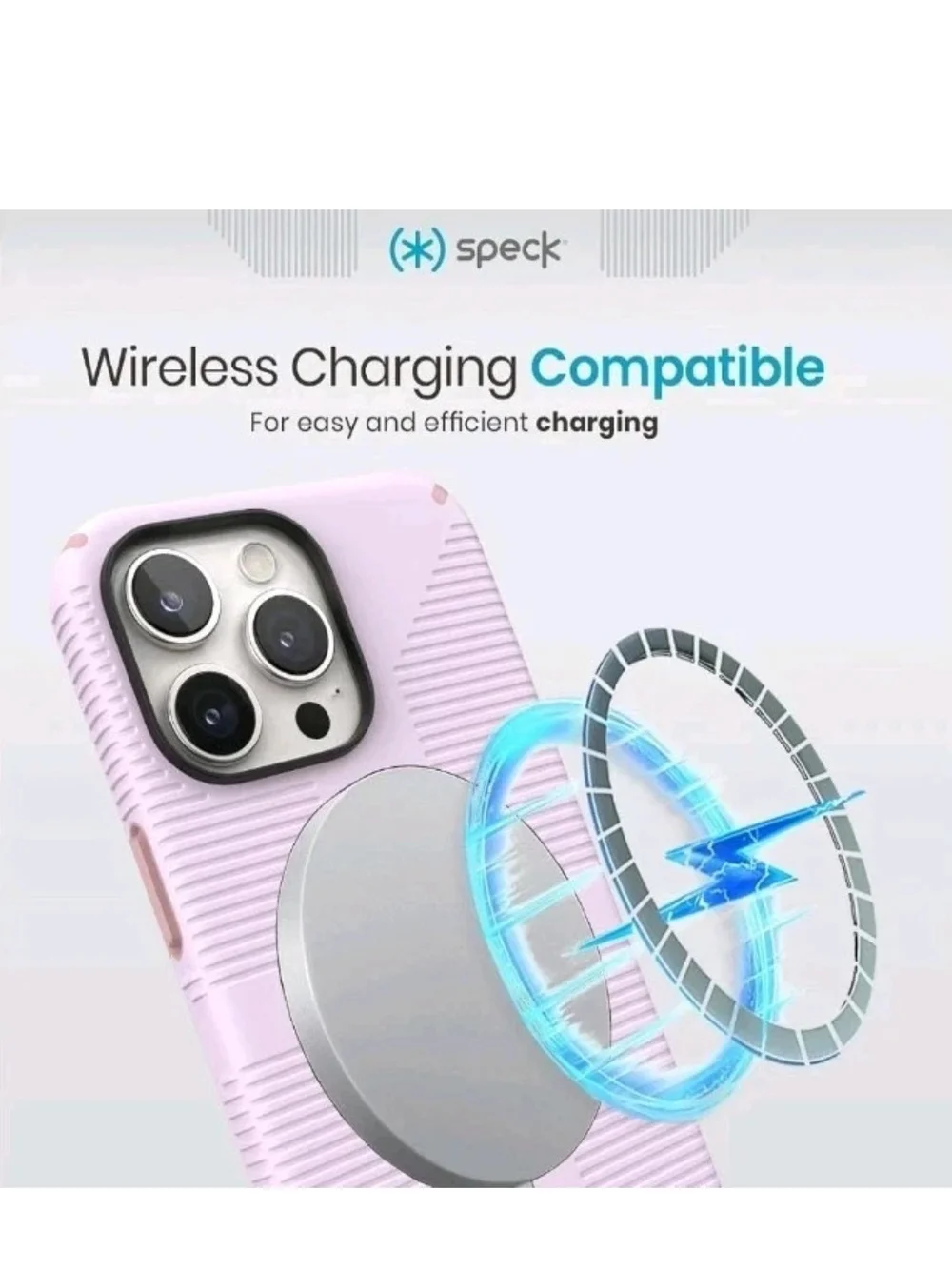 Speck CandyShell Grip Case for iPhone 15 Pro Max - Lilac